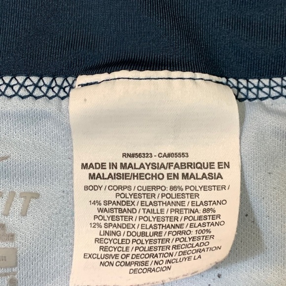 Nike Blue Printed Rival Running Training Shorts - Picture 5 of 10